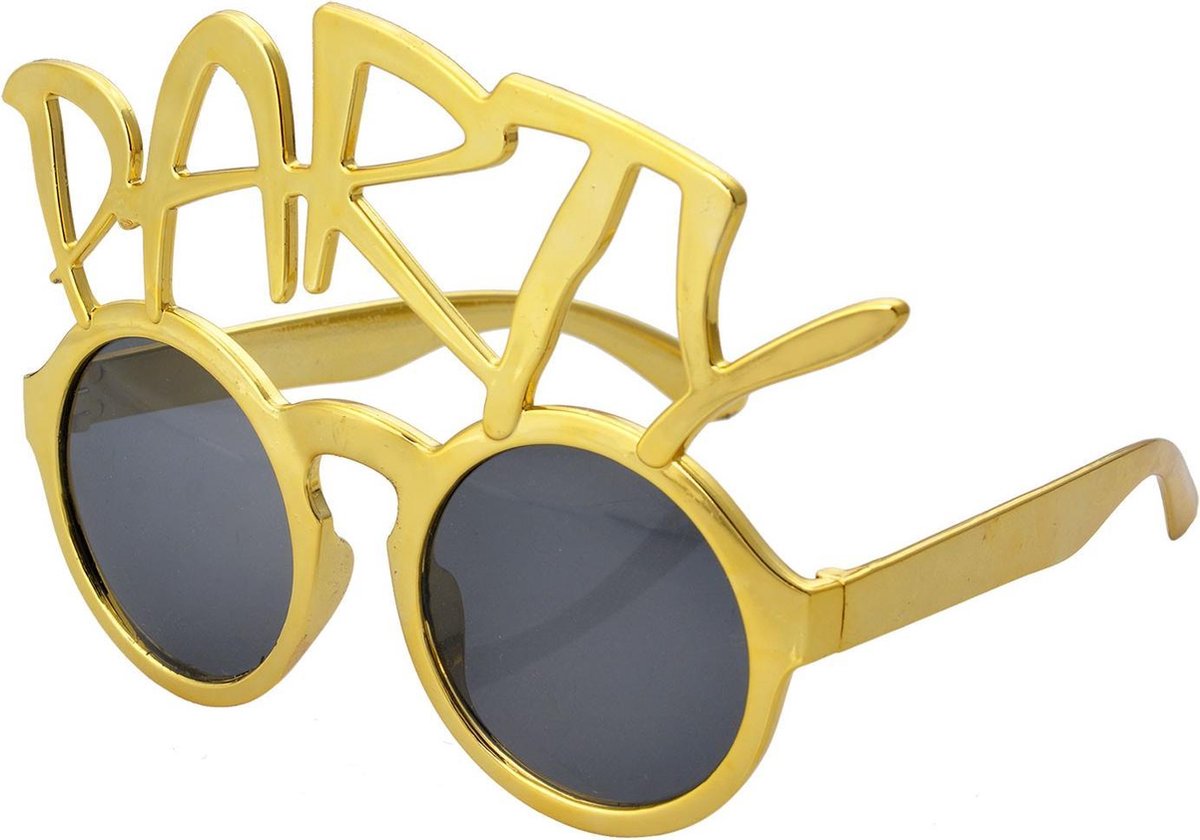 Melady | Zonnebril Party goudkleurig | Goudkleurig | Kunststof | Rond | Party | MLFSG0002